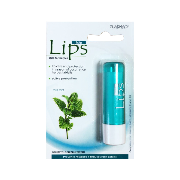Balsam de buze antiherpes (blister) Lips Pharmacy Laboratories - 3.8 g